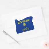 Mountain Bike Oregon Vierkante Sticker (Envelop)