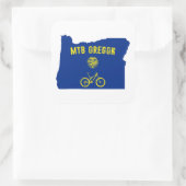 Mountain Bike Oregon Vierkante Sticker (Tas)