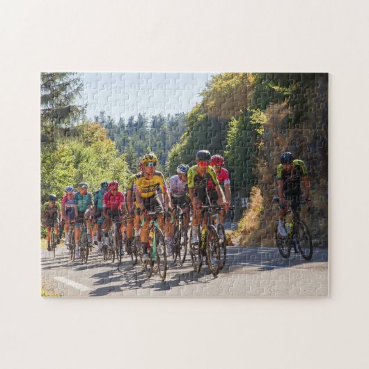 Mountain Bike Race Jigzaag Puzzle Legpuzzel (Horizontaal)