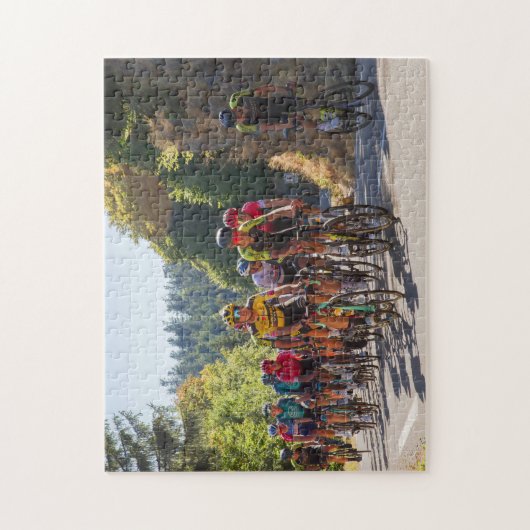 Mountain Bike Race Jigzaag Puzzle Legpuzzel (Verticaal)