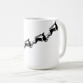 Mountain Bike Rendier kerstcyclus Koffiemok (Voorkant rechts)