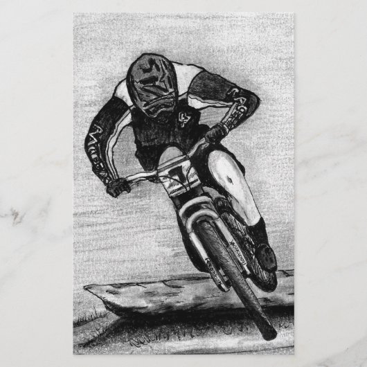 Mountain Bike Ride Briefpapier (Voorkant)