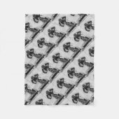 Mountain Bike Ride Fleece Deken (Voorkant)