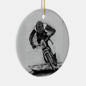 Mountain Bike Ride Keramisch Ornament (Rechts)