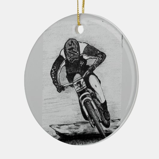 Mountain Bike Ride Keramisch Ornament (Links)
