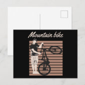 Mountain Bike Rider Briefkaart (Voorkant / Achterkant)