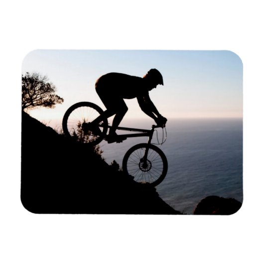 Mountain Bike Rider. Leeuwenkop, Kaapstad Magneet (Horizontaal)