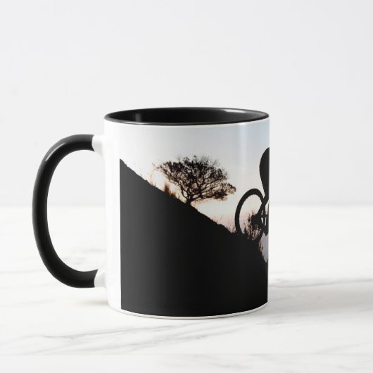 Mountain Bike Rider. Leeuwenkop, Kaapstad Mok (Links)