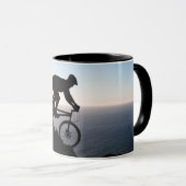 Mountain Bike Rider. Leeuwenkop, Kaapstad Mok (Voorkant rechts)