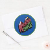 Mountain Bike Ronde Sticker (Envelop)