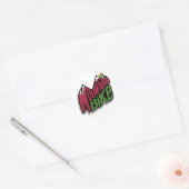 Mountain Bike Ronde Sticker (Envelop)