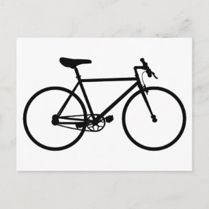 Mountain Bike Silhouette Briefkaart