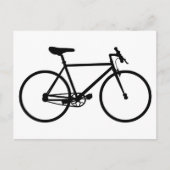 Mountain Bike Silhouette Briefkaart (Voorkant)