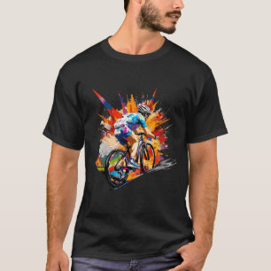 Mountain Bike Sport Game Kampioen Competitie Kunst T-shirt