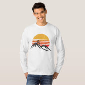 Mountain Bike  Sunset Design Graphic T-shirt (Voorkant volledig)