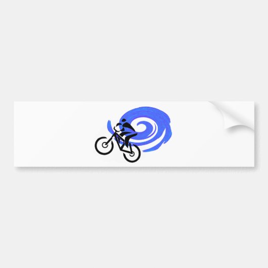 MOUNTAIN BIKE THREAD BUMPERSTICKER (Voorkant)