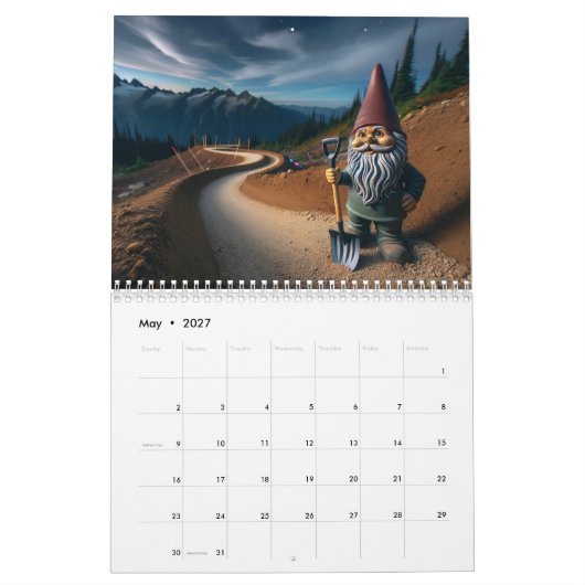 Mountain Bike Trail Gnome Kalender (Mei 2027)