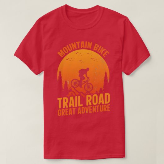 Mountain Bike Trail Road Great Adventure T-shirt (Design voorkant)