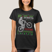 Mountain Bike Ugly kerstgebergte Biking T-shirt (Voorkant)