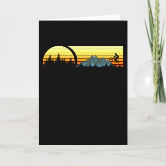 MOUNTAIN BIKE VINTAGE Mountainbiker Freestyle Kaart (Voorkant)