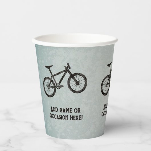 Mountain Bike voor sportieve jongens industriële l Papieren Bekers (Voorkant)