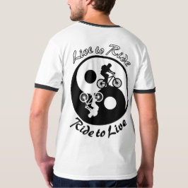Mountain Bike Yin Yan Live to Ride Tshirt