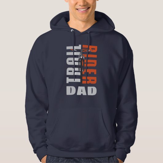 Mountain Biker Dad Custom Family Cyclist Hoodie (Voorkant)