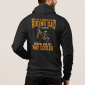 Mountain Biker Dad Funny Birthday Cyclist Gag Hoodie (Achterkant)