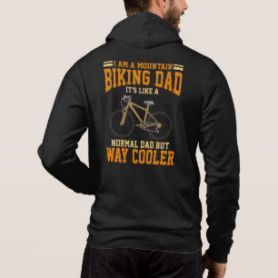 Mountain Biker Dad Funny Birthday Cyclist Gag Hoodie
