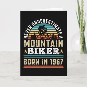 Mountain Biker, geboren in 1967 60th Birthday Gift Kaart