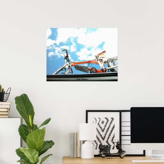 Mountain Biker Heaven Poster (Thuiskantoor)