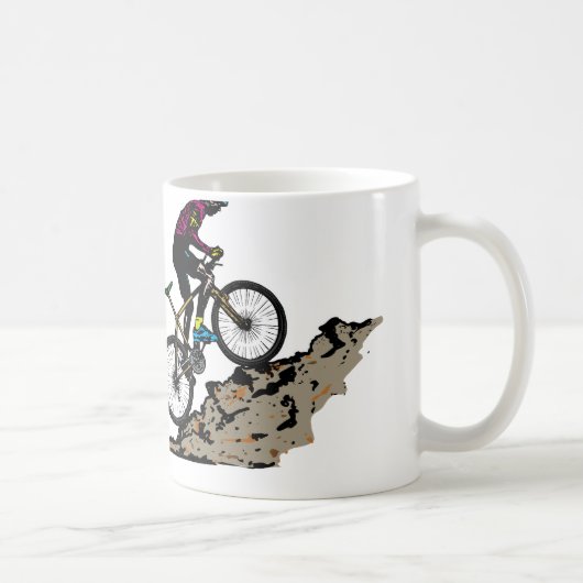 Mountain Biker Koffiemok (Rechts)
