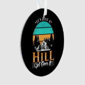 Mountain Biker krijgt over Hill Ornament (voorkant)