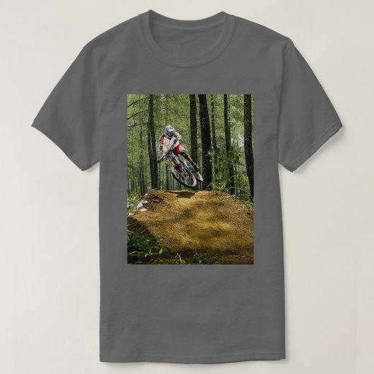 Mountain Biker over Jump T-shirt (Design voorkant)