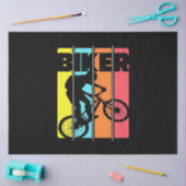 Mountain Biker Retro Tissuepapier (Craft)