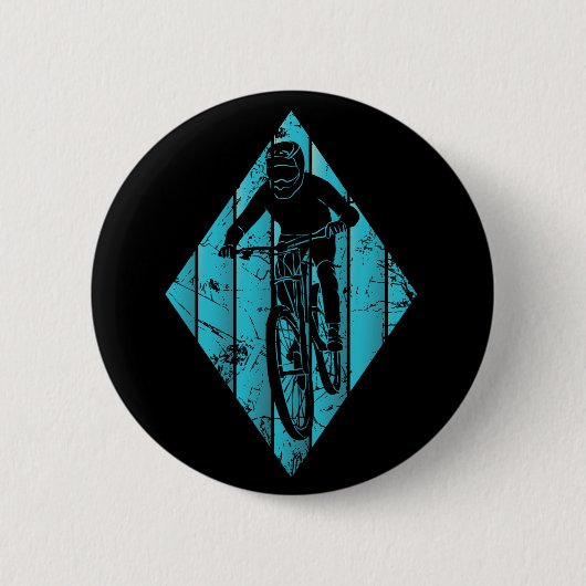Mountain Biker  Ronde Button 5,7 Cm (Voorkant)