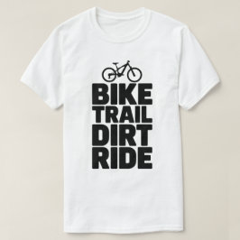 Mountain Biker Silhouette Adventure Design T-shirt