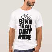 Mountain Biker Silhouette Adventure Design T-shirt (Voorkant)