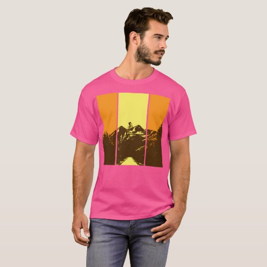Mountain Biker T-shirt (Voorkant volledig)