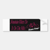 Mountain Bikers Bumpersticker (Voorkant)