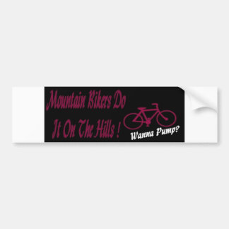 Mountain Bikers Bumpersticker
