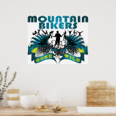 Mountain Bikers Gone Wild Poster (Keuken)