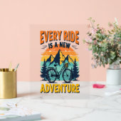 Mountain Biking Adventure Acryl Bord (Huwelijk)