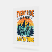 Mountain Biking Adventure Acryl Bord (Hoek)
