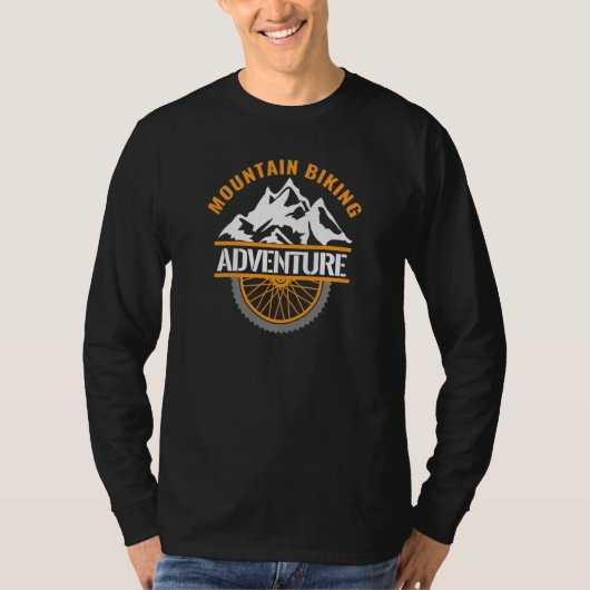 Mountain Biking Adventure MTB Cycling T-shirt (Voorkant)