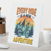 Mountain Biking Adventure Reclamebord Met Voetstuk (Insitu)