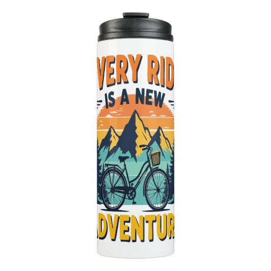 Mountain Biking Adventure Thermosbeker (Voorkant)