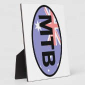 Mountain Biking Australia Flag Fotoplaat (Zijkant)