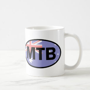 Mountain Biking Australia Flag Koffiemok