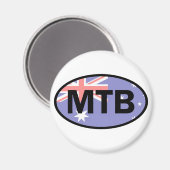 Mountain Biking Australia Flag Magneet (Voorkant / Achterkant)